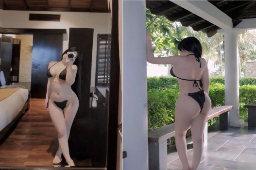 Sex người mẫu ảnh hấp dẫn thân mật với đại gia