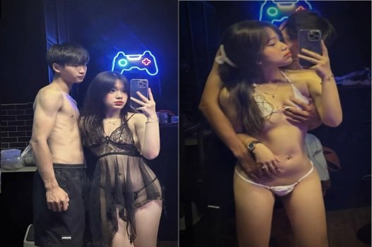 Cặp đôi hot trên mạng xã hội trong phút giây riêng tư ấn tượng